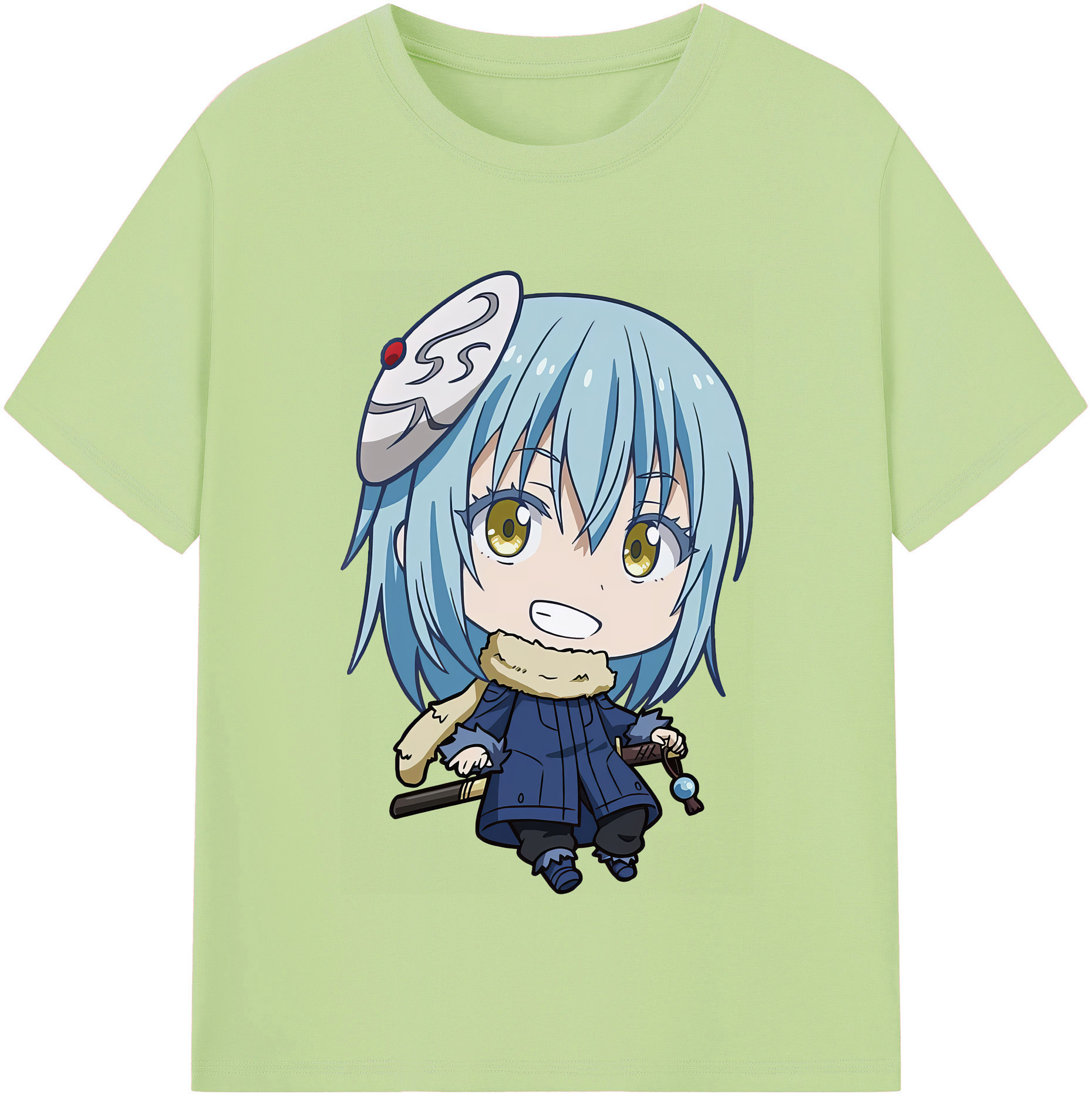 （画像用） 転スラ Regarding Reincarnated to Slime 綿100％半袖Tシャツ（フロントプリント）